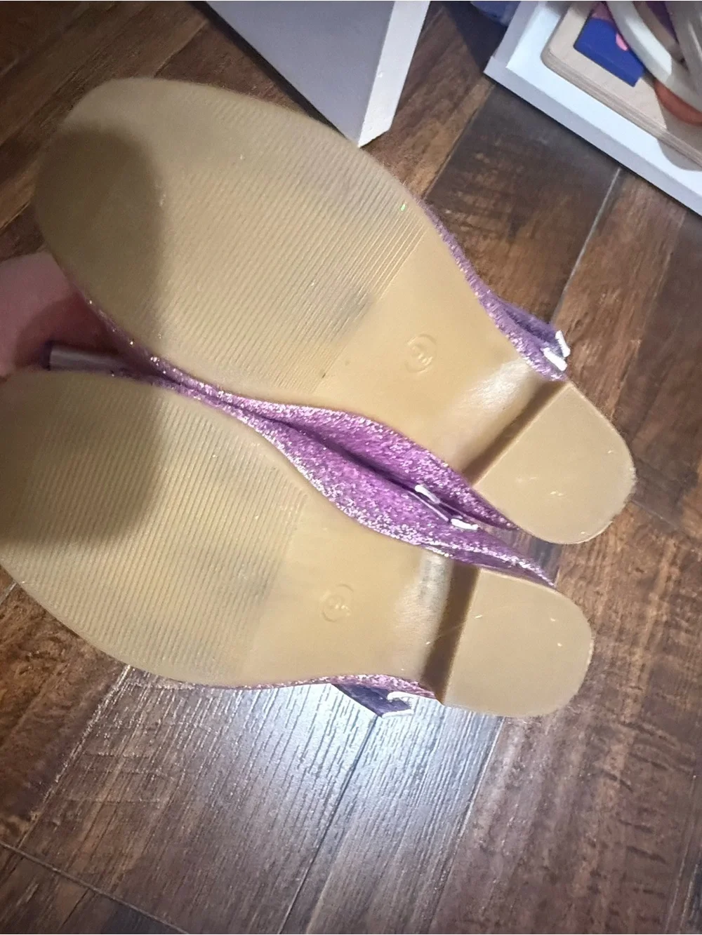 ✨ Purple Sparkly Princess Dress Up Shoes Size 9 Glitter Costume Shoes ✨